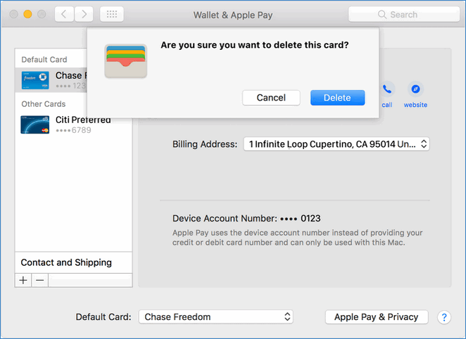 ApplePay на MacBook