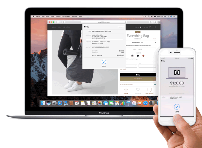 Оплата Эппл Пэй на Mac