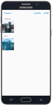 Передача файла через NFC смартфона Samsung